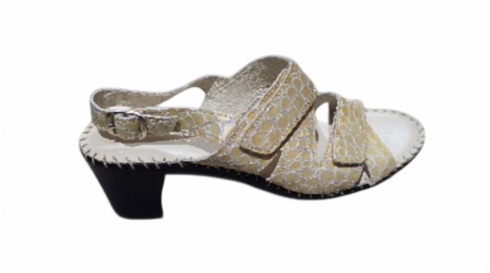 NEW LAPLUME women's nancy heels in bone croco